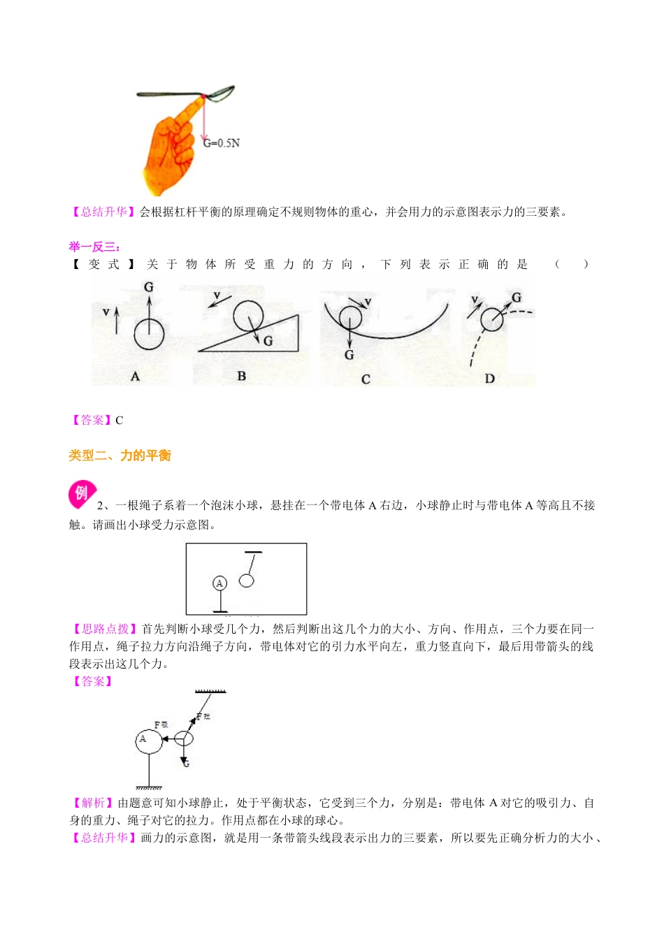中考冲刺：力学作图专题（提高）知识讲解-沪科版初中物理.docx_第2页