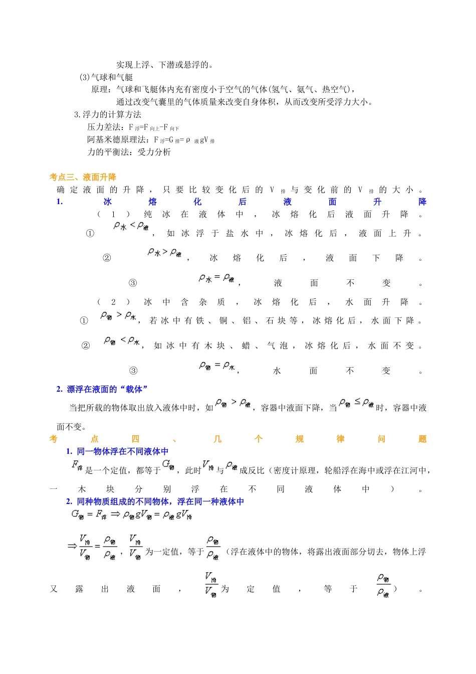 总复习：浮力（提高）知识讲解-沪科版初中物理.docx_第2页