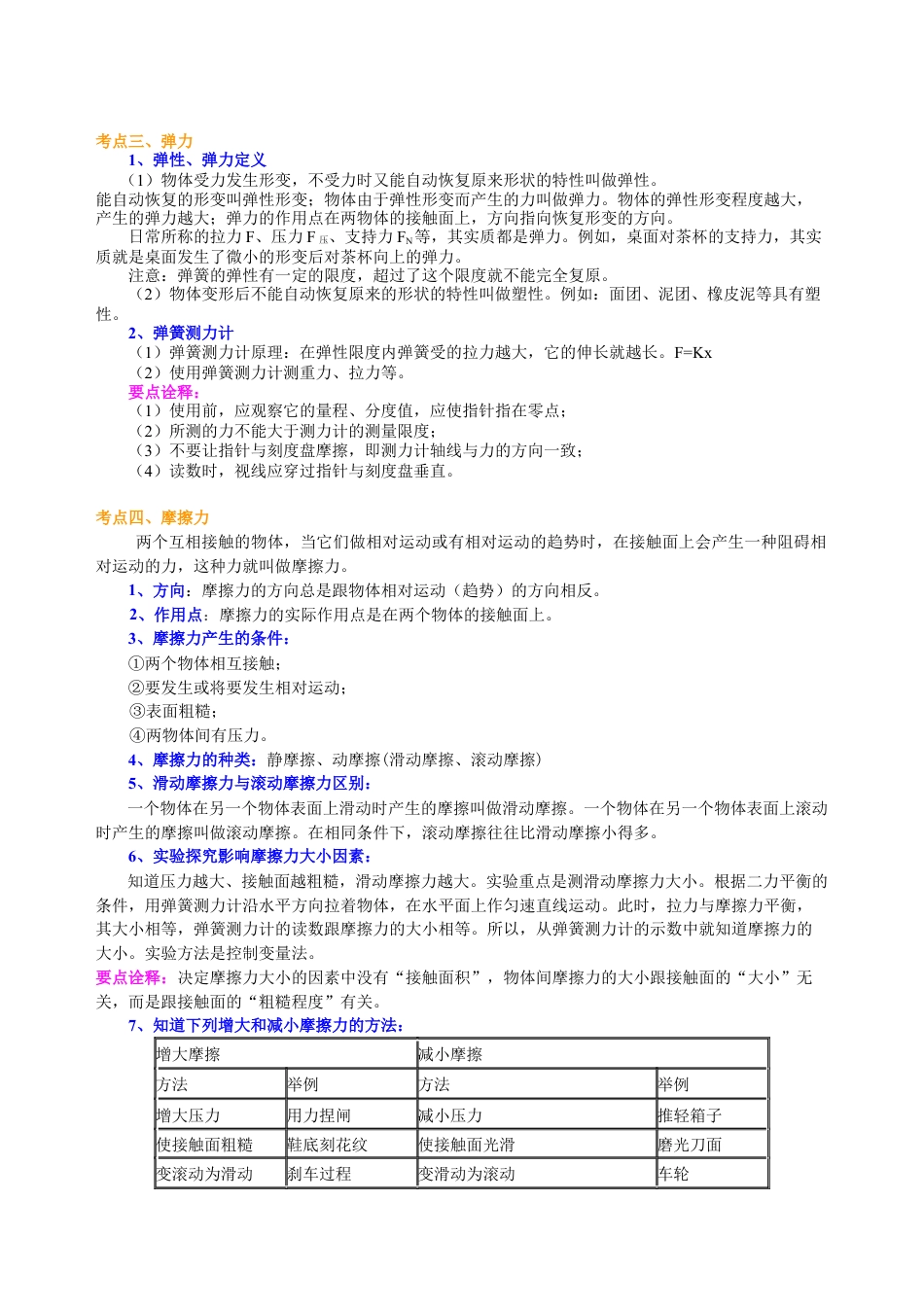 总复习：重力、弹力、摩擦力（基础）知识讲解-沪科版初中物理.docx_第3页