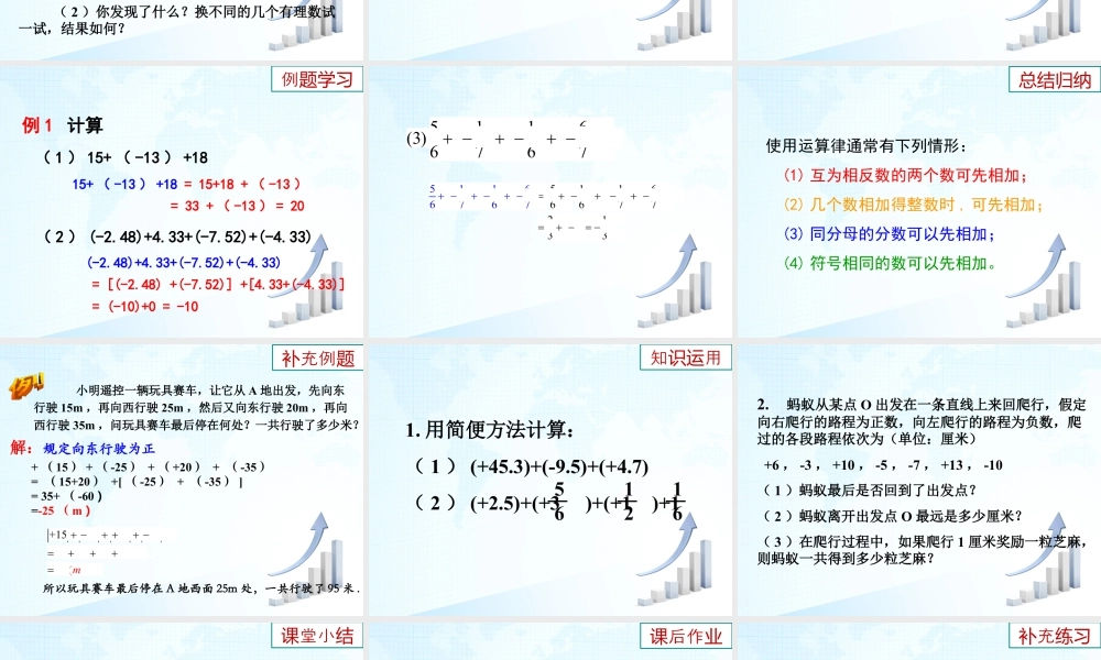 7  《有理数的加法（2）》教学课件-苏科版数学七年级上.ppt