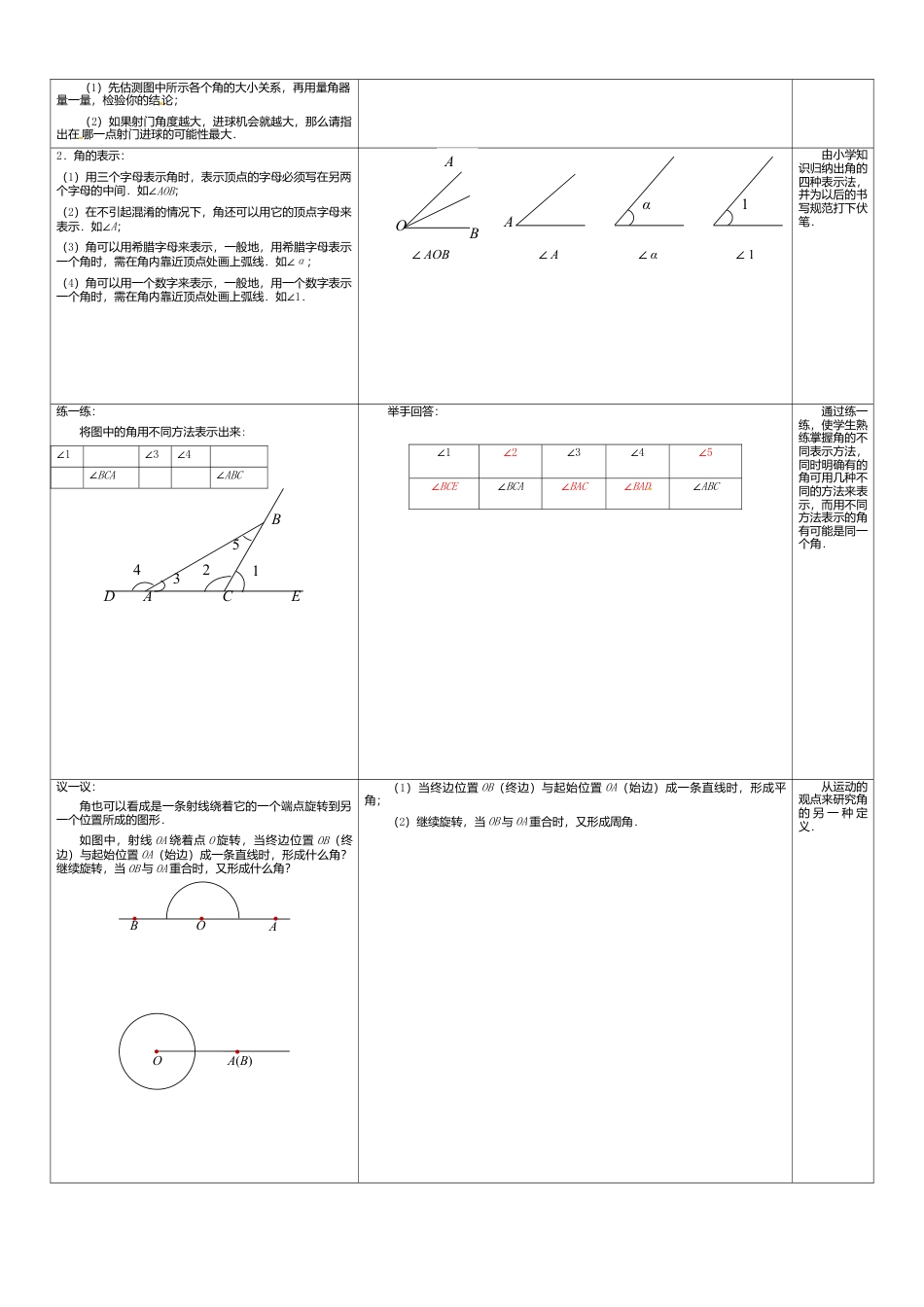 苏科初中数学七上《6.2 角》word教案 (1)-苏科版数学七年级上.doc_第2页