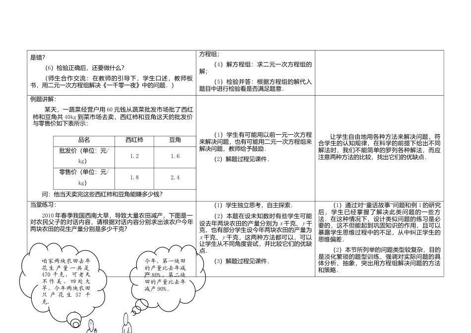 《10.5用方程组解决问题》word教案 (1)-苏科版数学七年级下册.doc_第2页