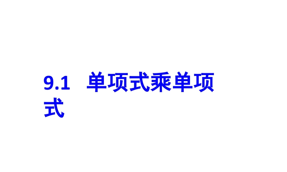 《单项式乘单项式》参考课件2-苏科版数学七年级下册.ppt