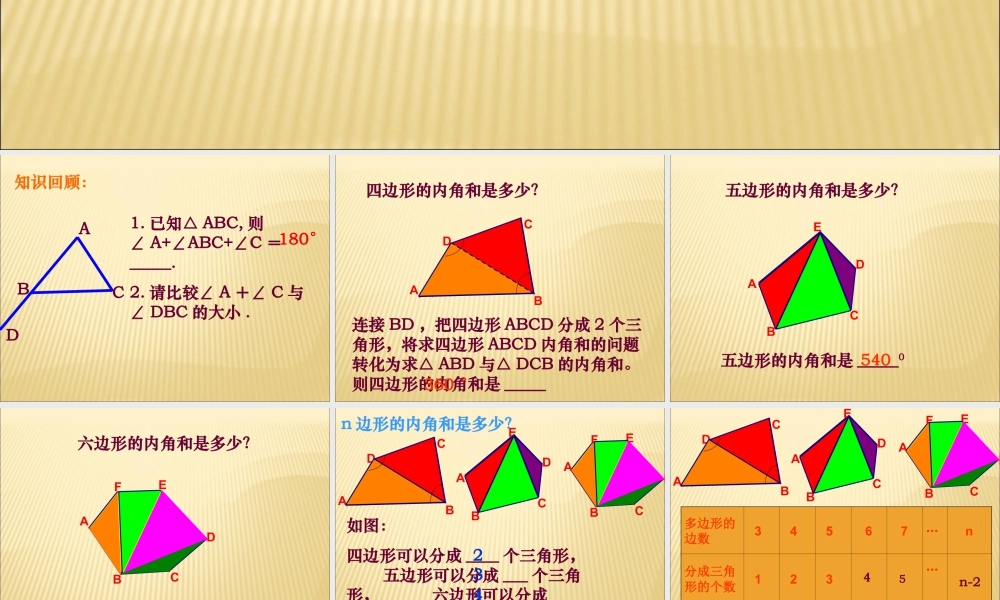 《多边形的内角和与外角和（2）》参考课件-苏科版数学七年级下册.ppt