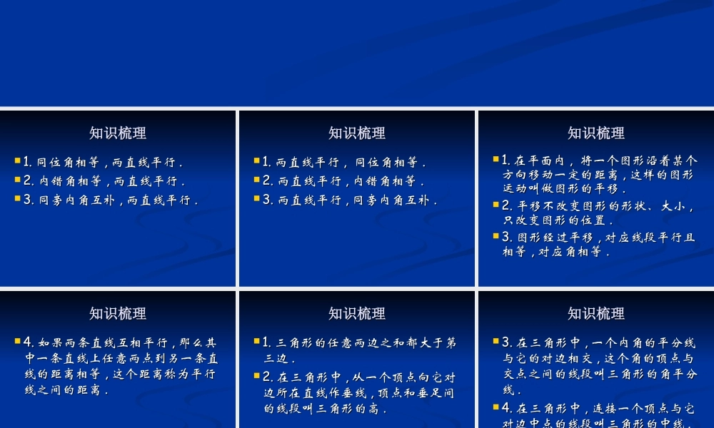 《平面图形的认识（二）》复习课件-苏科版数学七年级下册.ppt