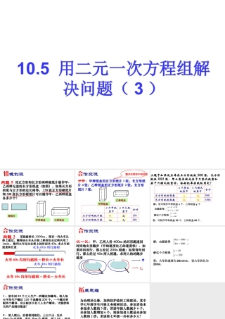 《用二元一次方程组解决问题（3）》参考课件-苏科版数学七年级下册.ppt