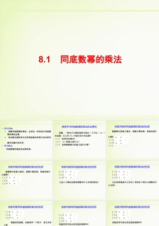 6  《同底数幂的乘法》教学课件-苏科版数学七年级下册.ppt