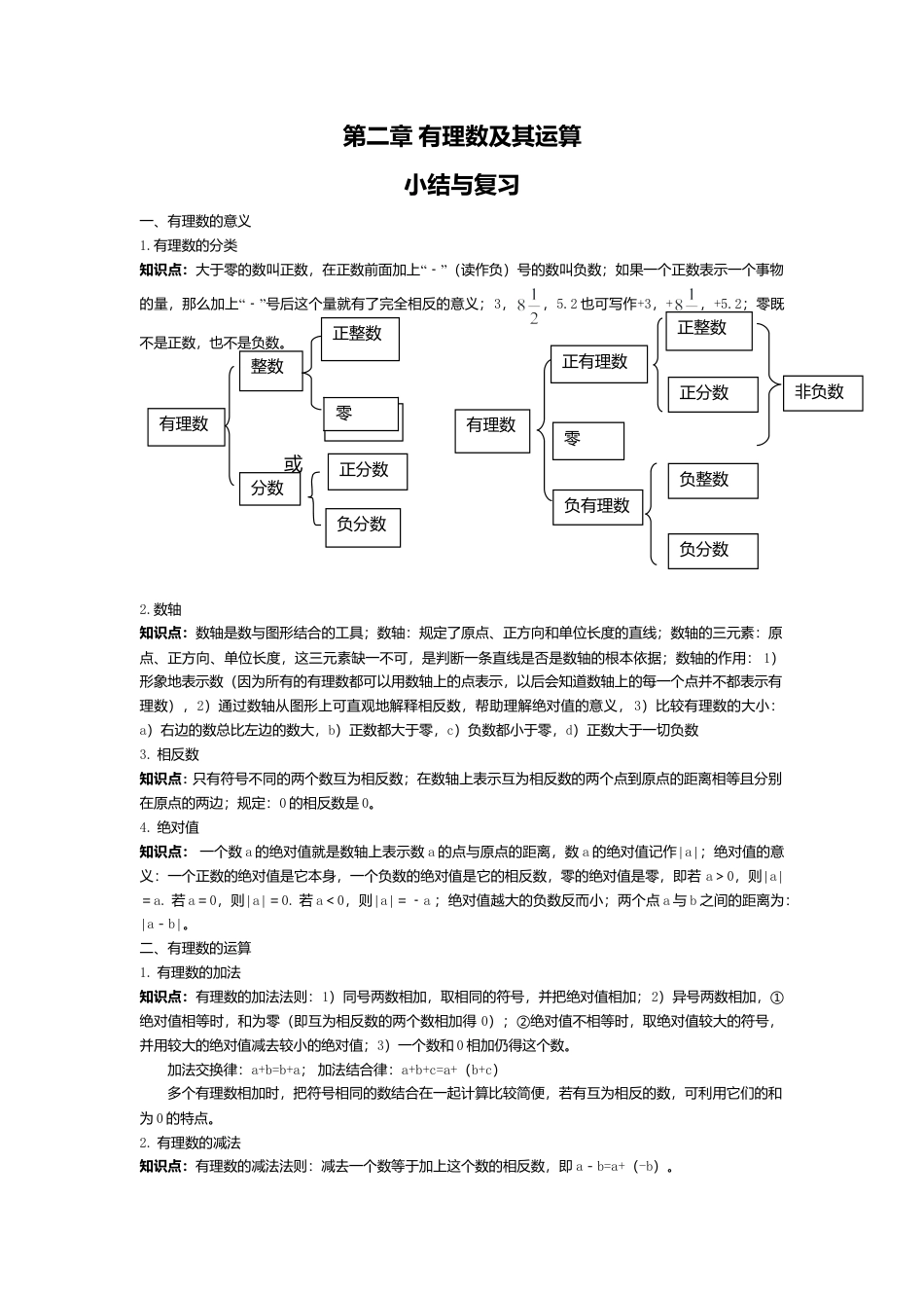 （教案）新北师大版初中数学七年级上-第二章复习.doc_第1页