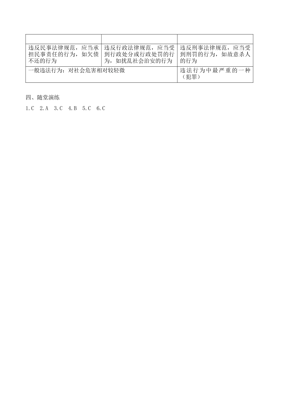 【导学案】部编版道德与法治八年级上册 5.1 法不可违.docx_第3页