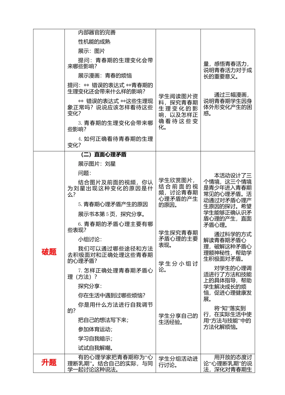 部编版初中道德与法治七年级下册 1-1-1 悄悄变化的我 教案.docx_第2页