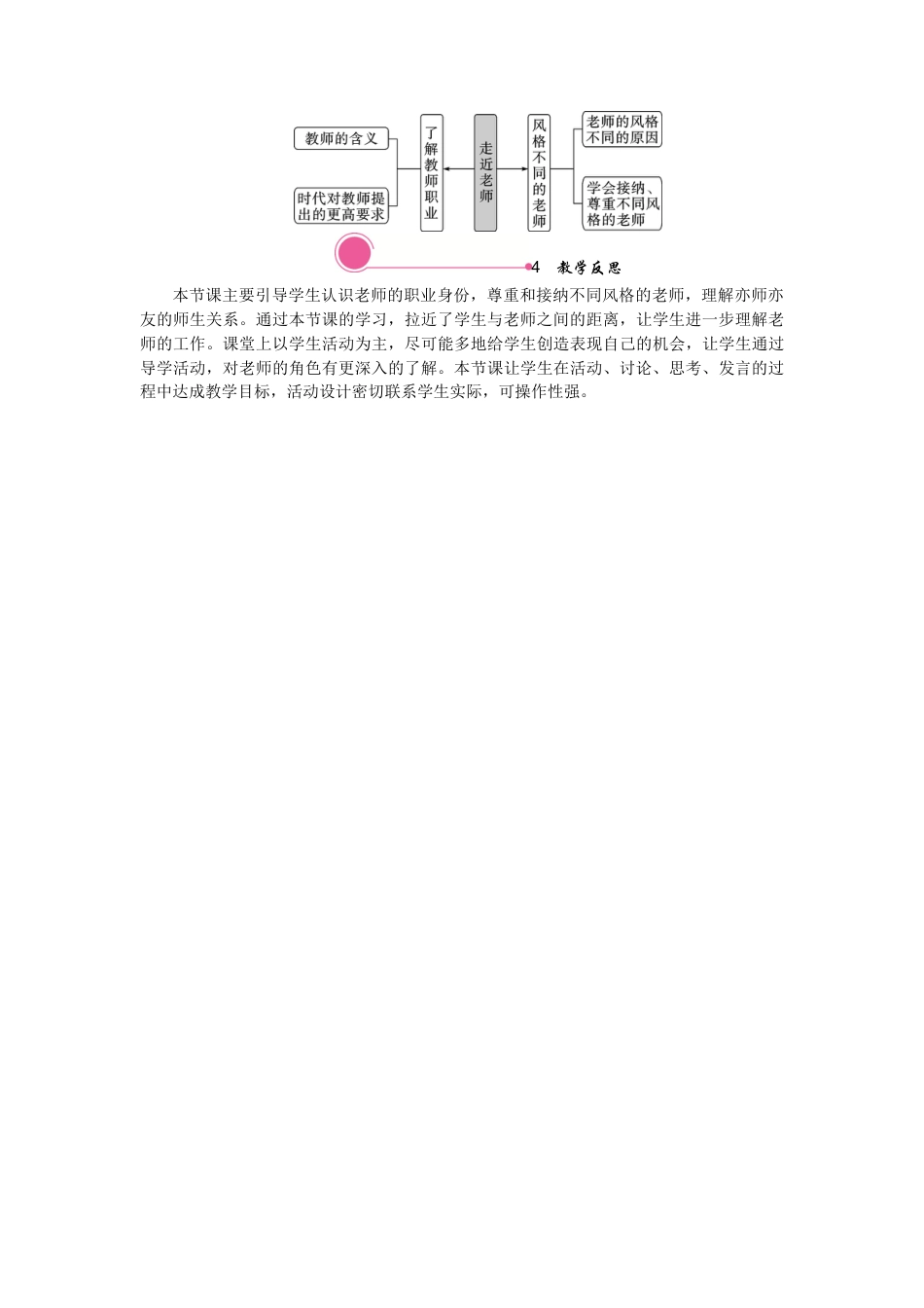 初中道德与法治七年级上册 6.1 走近老师.docx_第3页