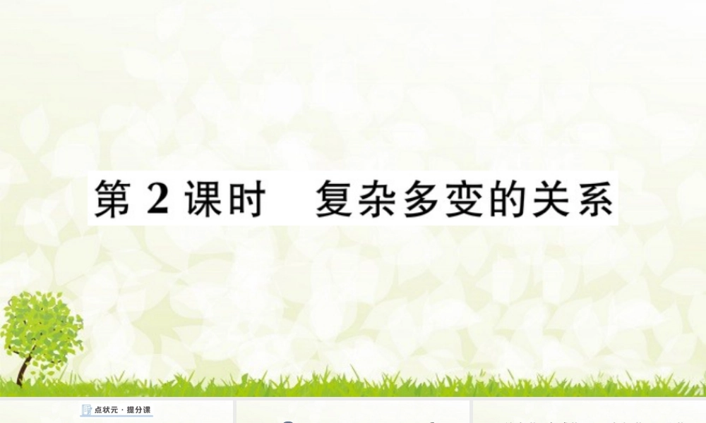 【习题课件】道德与法治九年级下-第2课时 复杂多变的关系.pptx