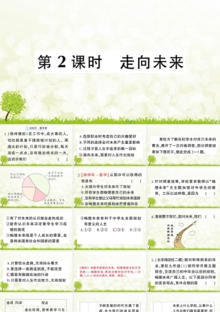 【习题课件】道德与法治九年级下-第2课时 走向未来.pptx