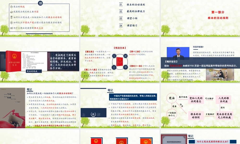 八年级下册道德与法治课件-1.2.1 坚持依宪治国.pptx