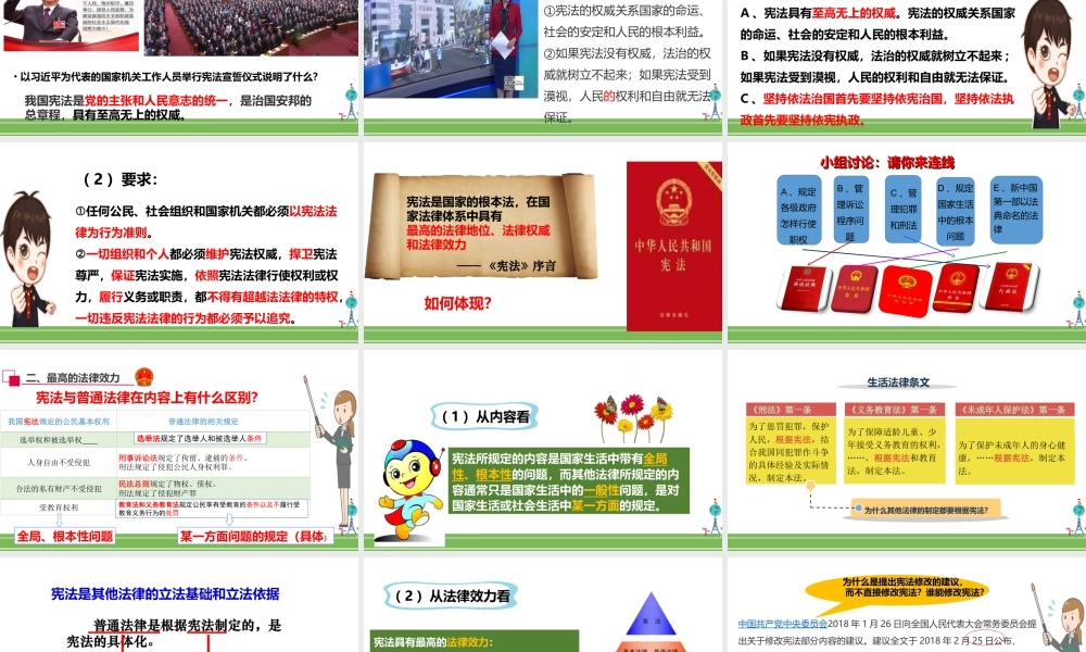 八年级下册道德与法治课件-2.1坚持依宪治国.ppt