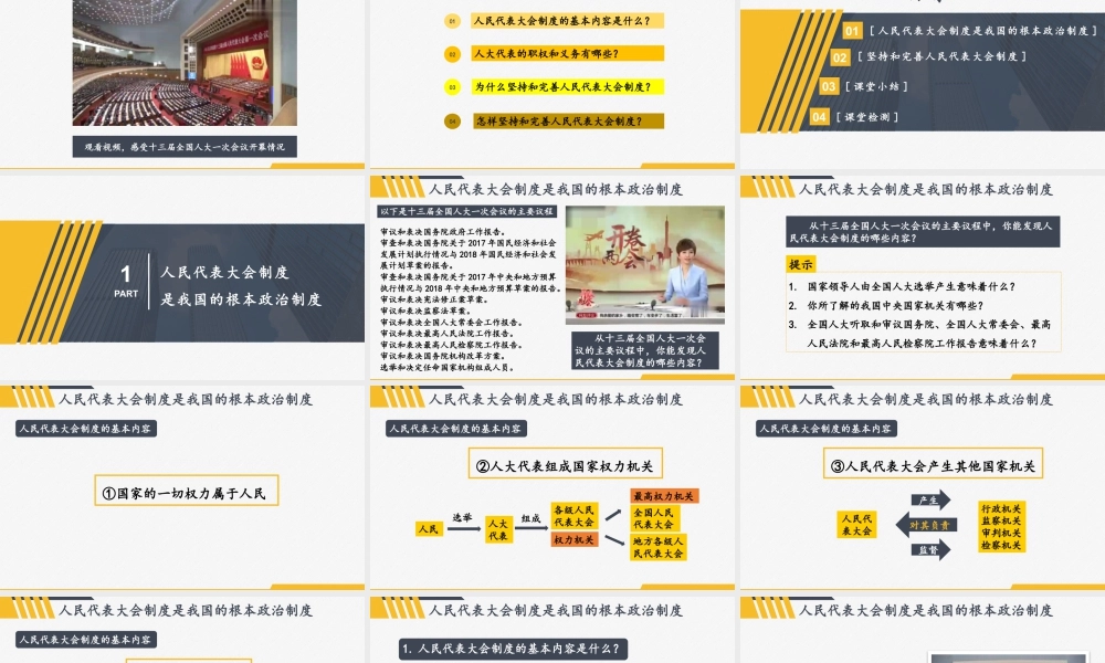 八年级下册道德与法治课件-3.5.2 根本政治制度.pptx