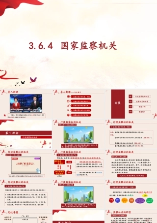 八年级下册道德与法治课件-3.6.4 国家监察机关.pptx
