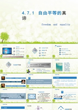 八年级下册道德与法治课件-4.7.1 自由平等的真谛.pptx