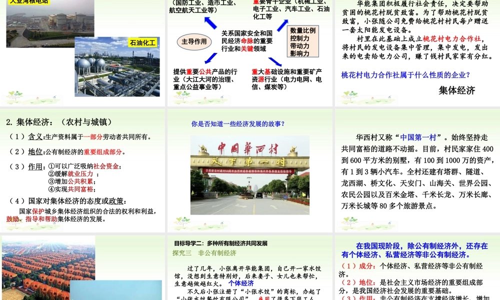 八年级下册道德与法治课件-第1课时   基本经济制度.ppt