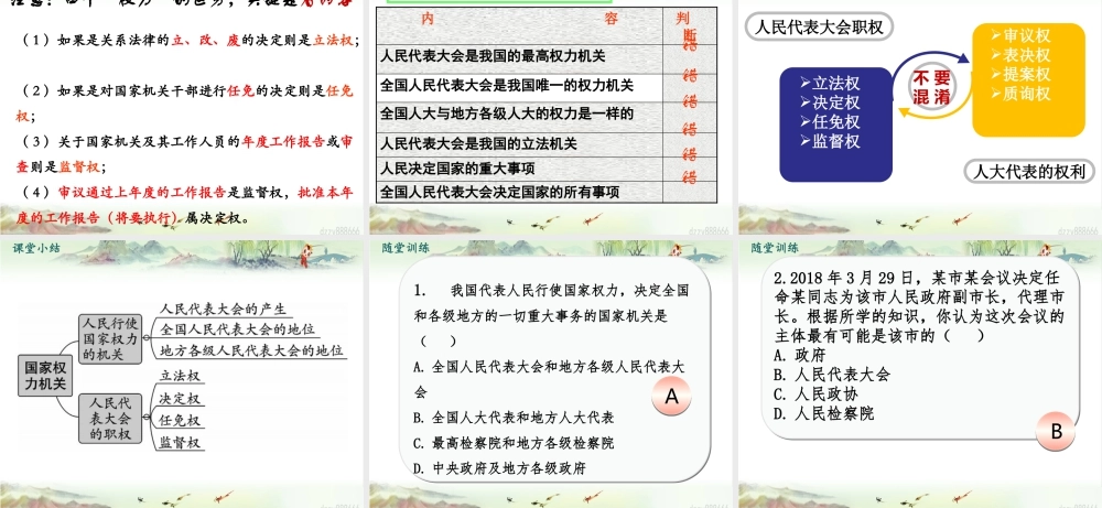 八年级下册道德与法治课件-第1课时 国家权力机关.pptx