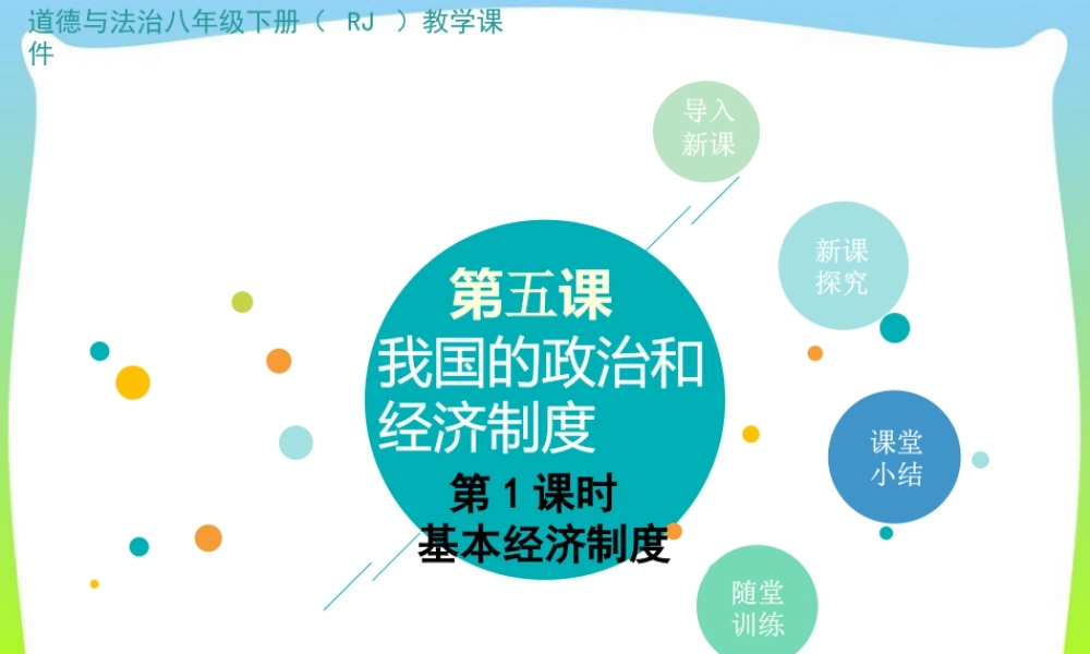 八年级下册道德与法治课件-第1课时 基本经济制度.pptx