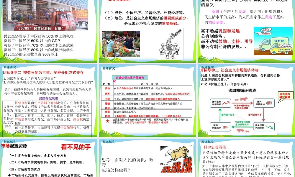 八年级下册道德与法治课件-第1课时 基本经济制度.pptx