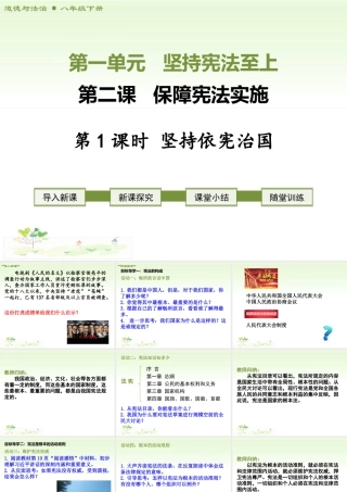 八年级下册道德与法治课件-第1课时 坚持依宪治国.ppt
