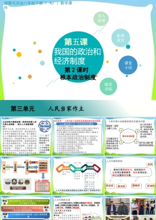 八年级下册道德与法治课件-第2课时 根本政治制度.pptx