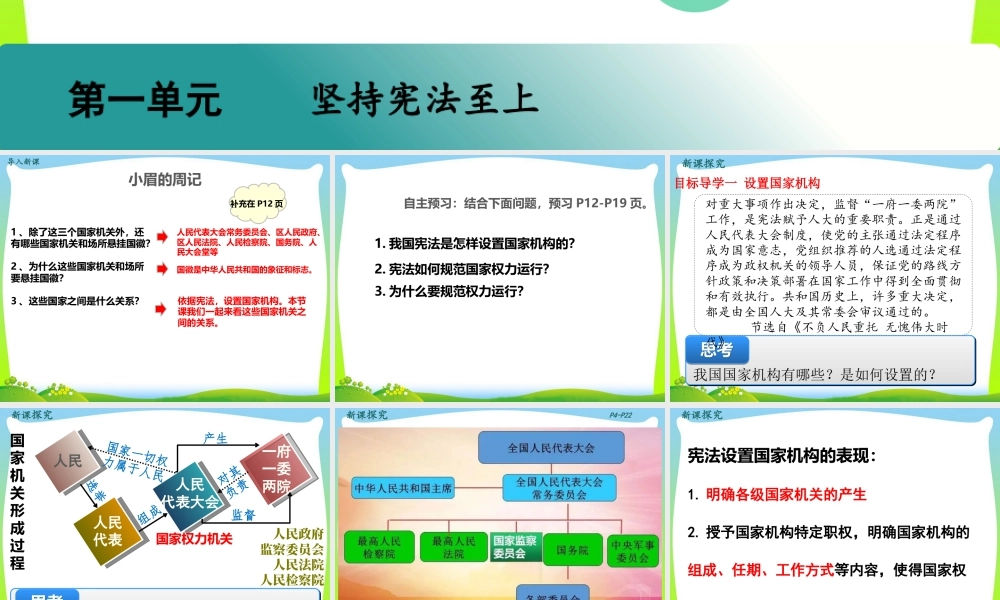 八年级下册道德与法治课件-第2课时 治国安邦的总章程.pptx
