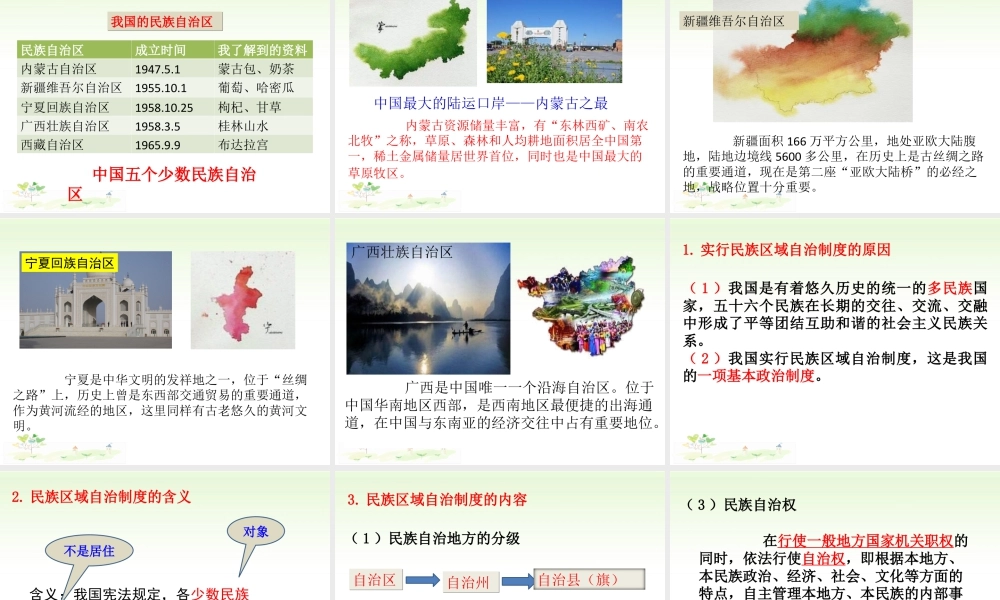 八年级下册道德与法治课件-第3课时   基本政治制度.ppt