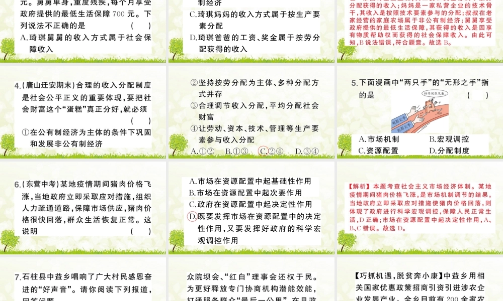 八年级下册道德与法治课件-第3课时 基本经济制度.pptx