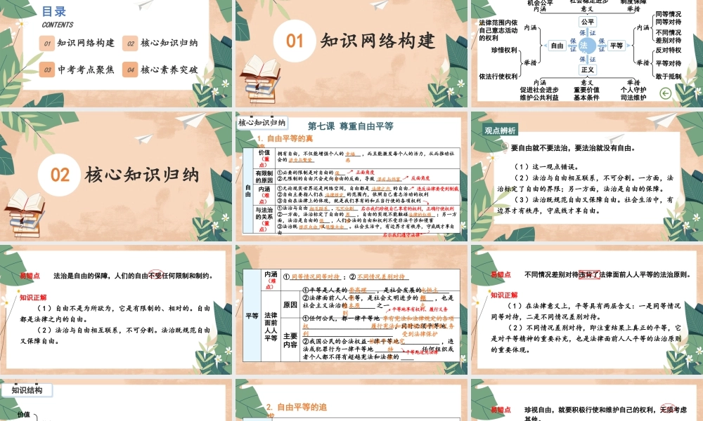 八年级下册道德与法治课件-第四单元复习课件.pptx