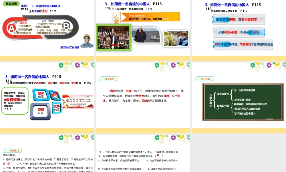 初中道德与法治九年级上册课件-8.2共圆中国梦.pptx