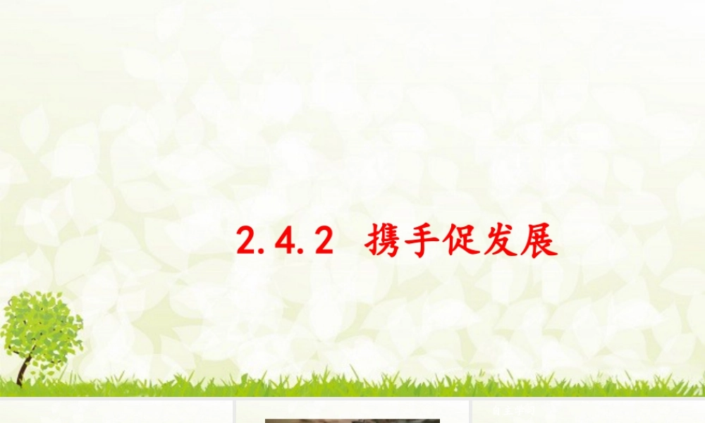初中道法九年级下课件-2.4.2 携手促发展.pptx