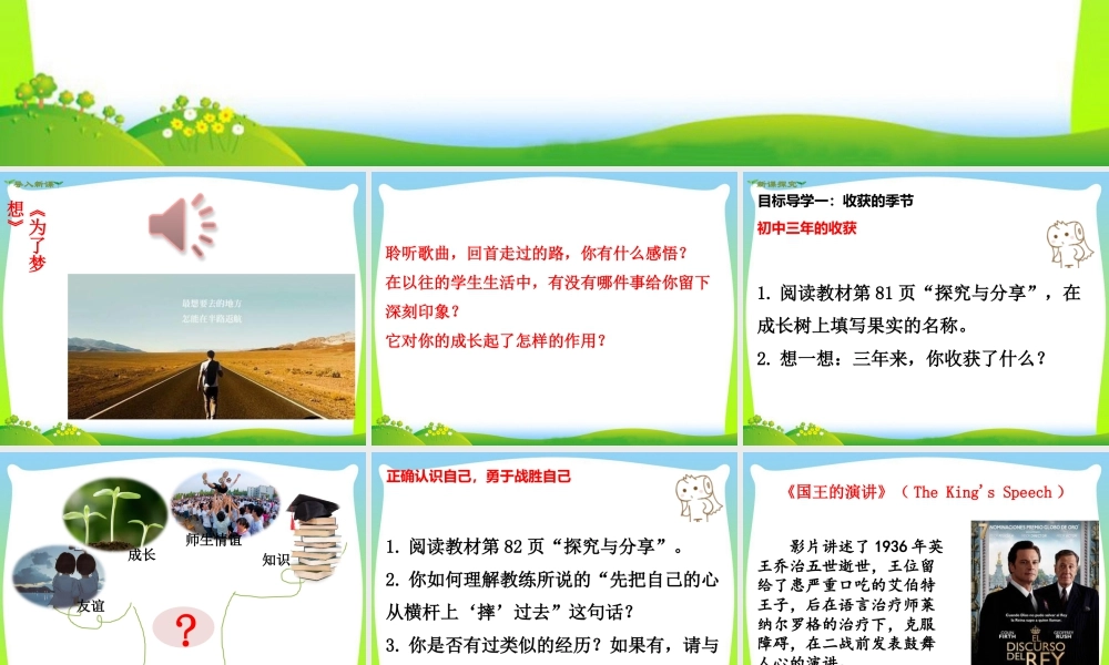 初中道法九年级下课件-第1课时 回望成长.ppt