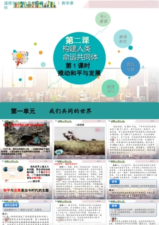 初中道法九年级下课件-第1课时 推动和平与发展 (3).ppt