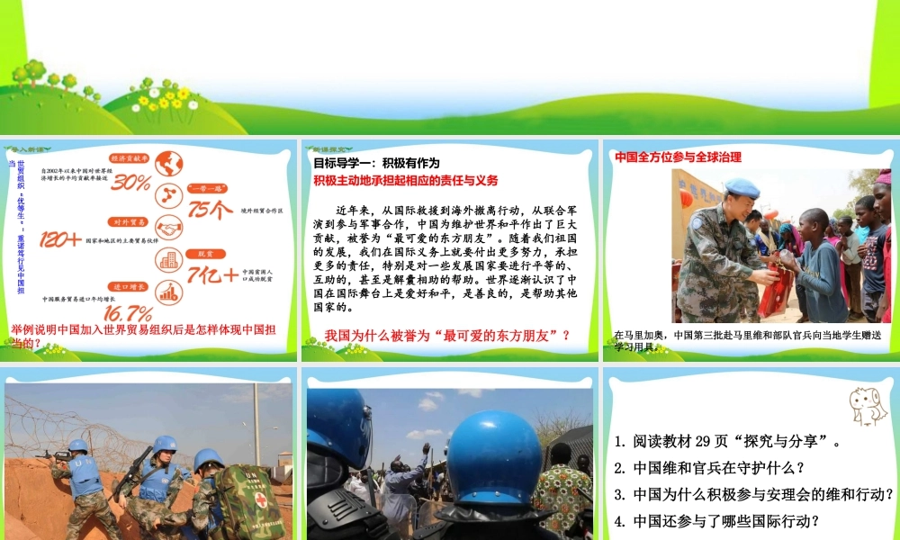 初中道法九年级下课件-第1课时 中国担当 (2).ppt