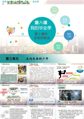 初中道法九年级下课件-第2课时 多彩的职业.pptx