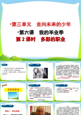 初中道法九年级下课件-第3单元第6课第2课时  多彩的职业.ppt
