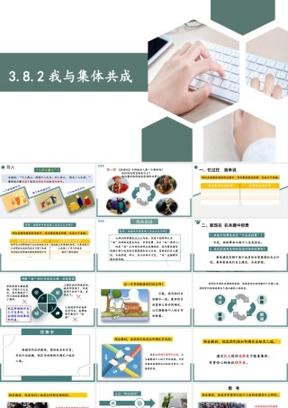 初中道法七年级下册课件-3.8.2 我与集体共成长.pptx