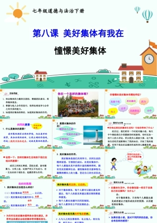 初中道法七年级下册课件-憧憬美好集体.ppt