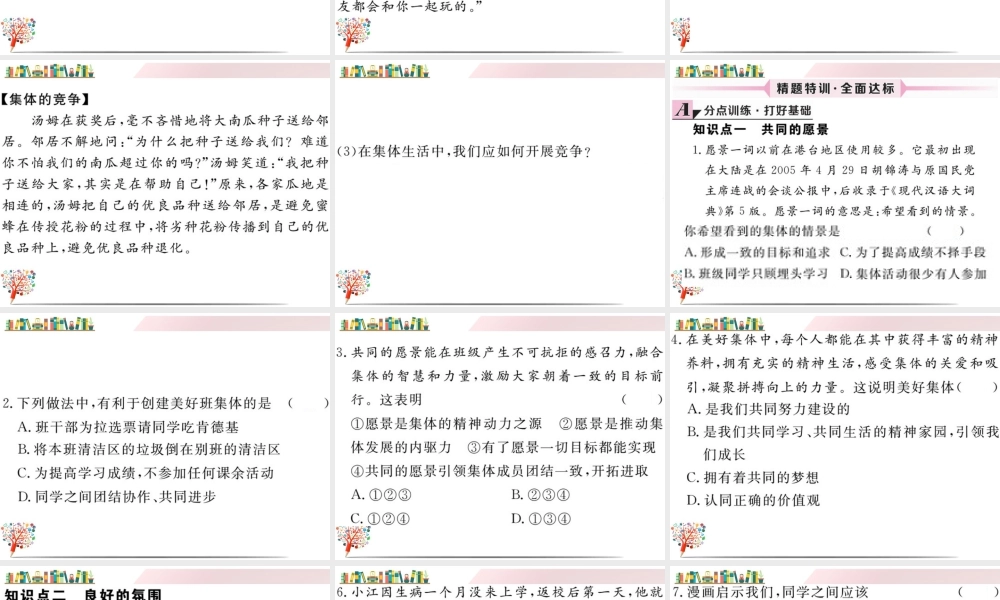 初中道法七年级下册课件-第1课时 憧憬美好集体.ppt