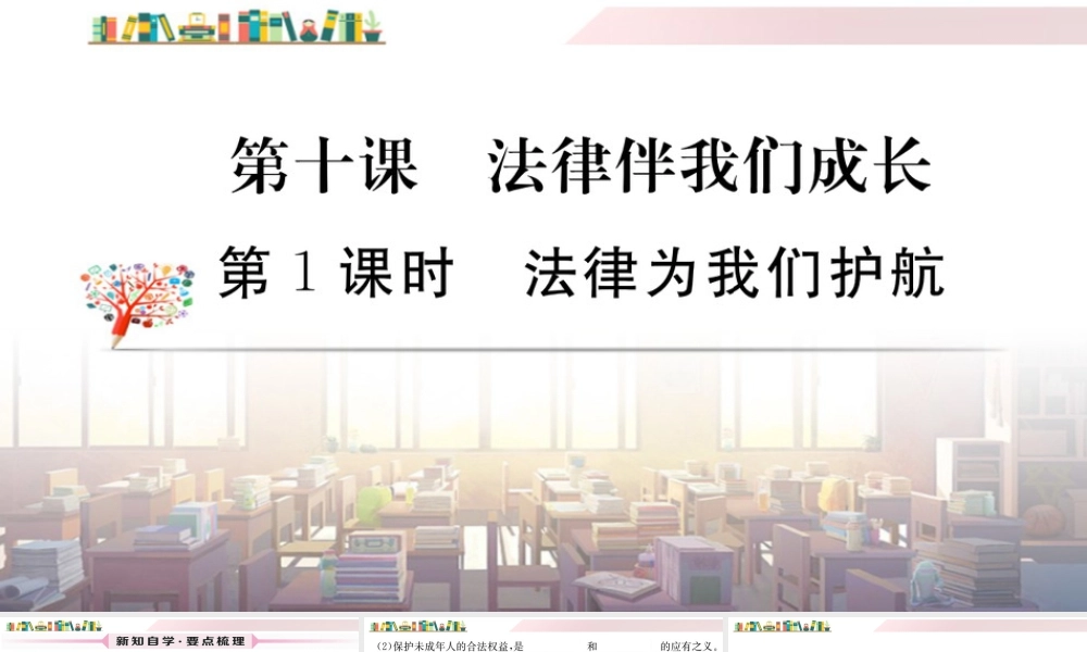 初中道法七年级下册课件-第1课时 法律为我们护航.ppt