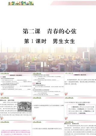 初中道法七年级下册课件-第1课时 男生女生.ppt