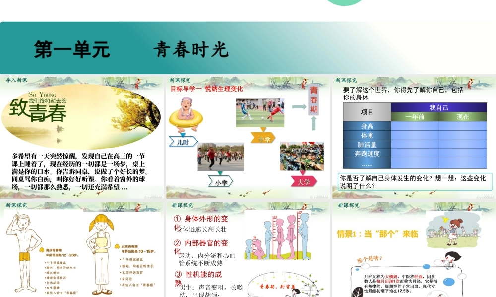 初中道法七年级下册课件-第1课时 悄悄变化的我 (2).pptx