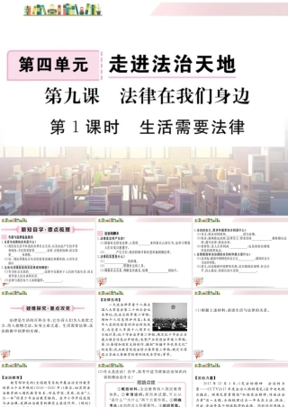 初中道法七年级下册课件-第1课时 生活需要法律.ppt