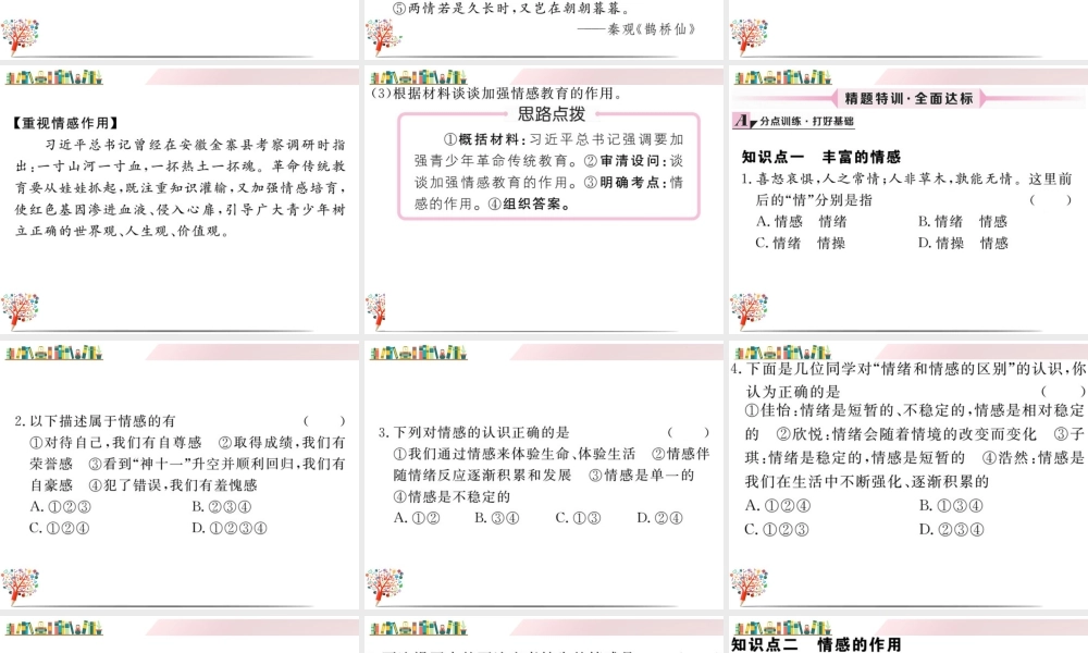 初中道法七年级下册课件-第1课时 我们的情感世界.ppt