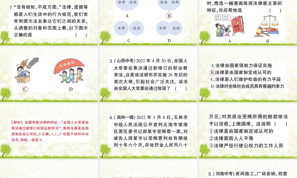 初中道法七年级下册课件-第2课时 法律保障生活.pptx