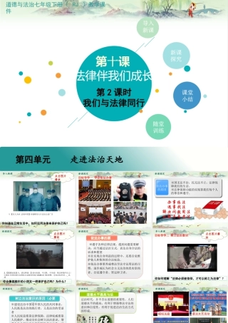 初中道法七年级下册课件-第2课时 我们与法律同行 (2).pptx