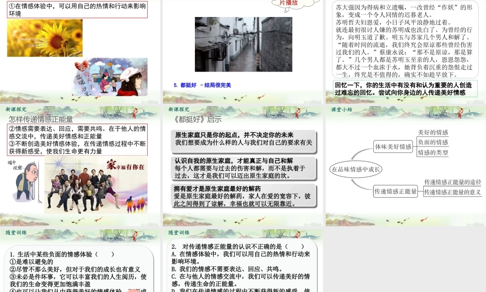 初中道法七年级下册课件-第2课时 在品味情感中成长 (2).pptx
